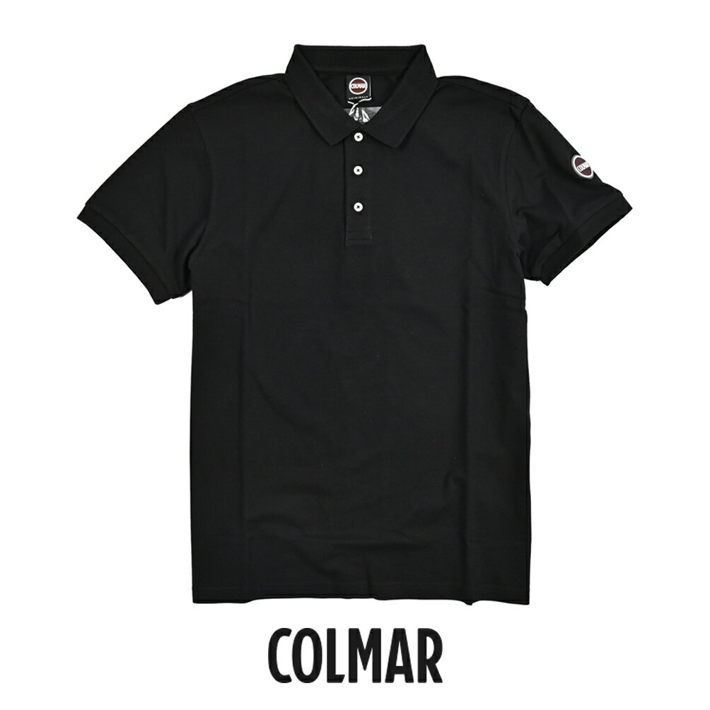 【P10倍】 コルマー COLMAR 【2026年 春夏新作】 鹿の子ポロシャツ 半袖 春夏 メンズ カノコ ピケ コットンストレッチ ロゴ ブラック イタリア ブランド COLMAR ORIGINALS