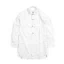 メゾン マルジェラ Maison Margiela ブザム フォーマル シャツ イカ胸 ウィングカラー メンズ コットン 100% ホワイト フランス パリ ブ...