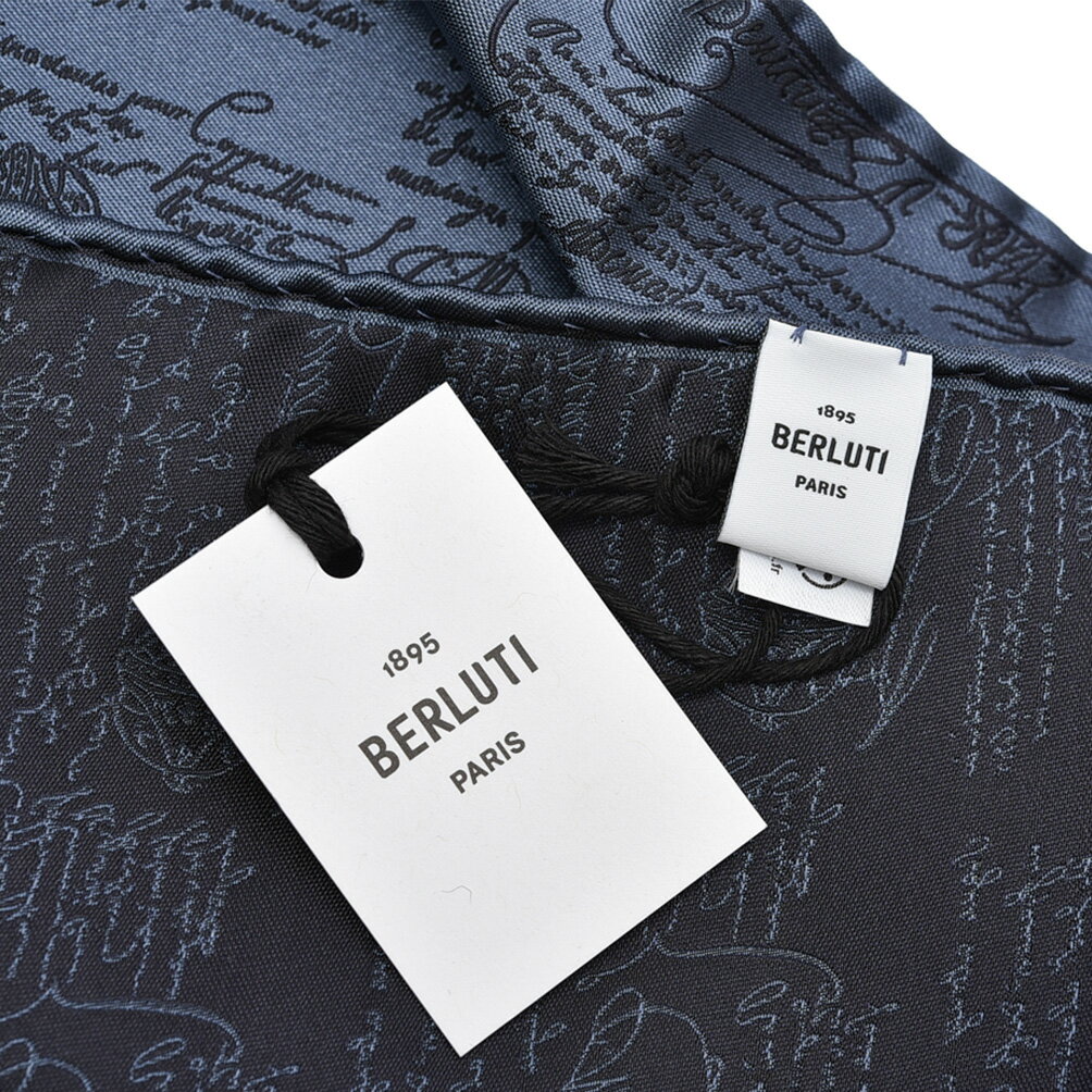 �ڥ��ꥢ��󥹡� �٥��åƥ� BERLUTI ������å� �ݥ��åȥ����� ��� �ޥ�٥꡼���륯 100% �֥롼���졼 �ե�� �֥��� MADE IN ITALY �ե����ޥ� �ѡ��ƥ��� �뺧�� ���ե�