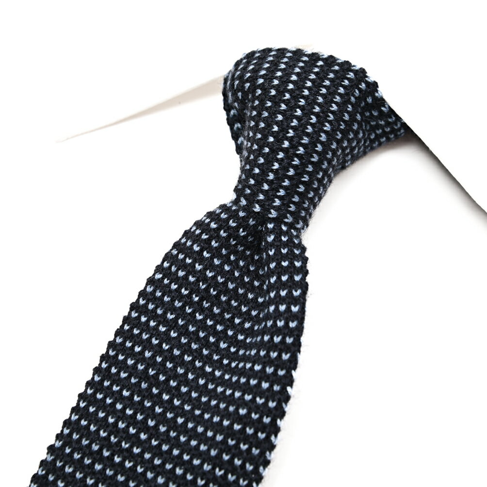 Rakuten - 【スーパーSALE】【半額以下】 バルバ BARBA ネクタイ ニットタイ メンズ シルク カシミヤ ネイビー イタリア ブランド MADE IN ITALY ビジネス ギフト プレゼント ラッピング無料