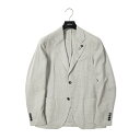 ラルディーニ 【P10倍】 ラルディーニ LARDINI 【2024年 春夏新作】 EASY WEAR イージーウェア テーラードジャケット 2Bシングル 春夏 メンズ サマーウール 100% グレージュ 織 無地 イタリア ブランド MADE IN ITALY ブートニエール