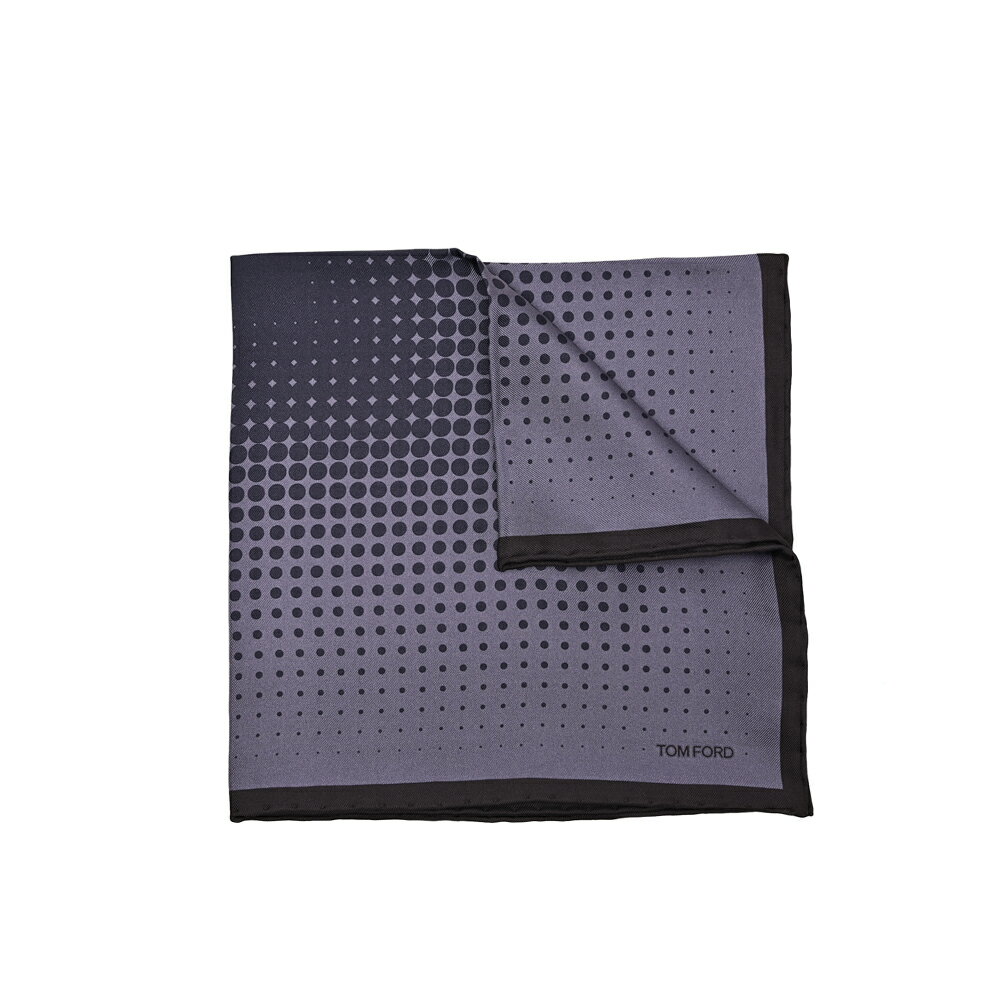 トムフォード TOM FORD ポケットチーフ メンズ シルク 100% 幾何柄 パープル イタリア ブランド MADE IN ITALY フォーマル パーティー 結婚式 ギフト プレゼント