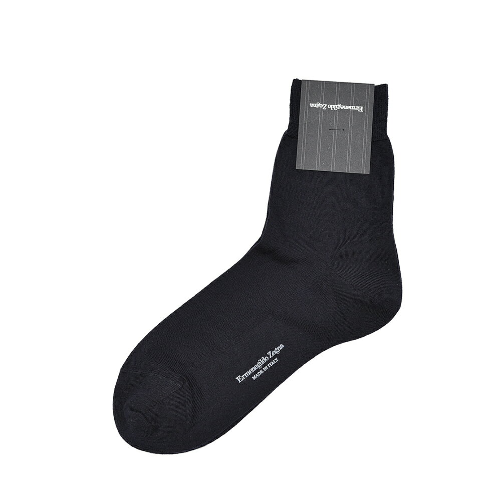 【半額以下】 ゼニア ZEGNA ウールソックス 靴下 クルーソックス オールシーズン メンズ エクストラフ..