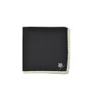 【スーパーDEAL】 ドルチェ&ガッバーナ DOLCE & GABBANA ポケットチーフ メンズ シルク 100% ワンポイント ロゴ ブラック モノトーン ...