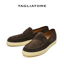 【P20倍】 タリアトーレ TAGLIATORE 【2025年 春夏新作】 ローファー スリッポン シューズ メンズ カーフレザー 100% スエード ブラウン LACTAE HEVEA イタリア ブランド MADE IN ITALY(4)