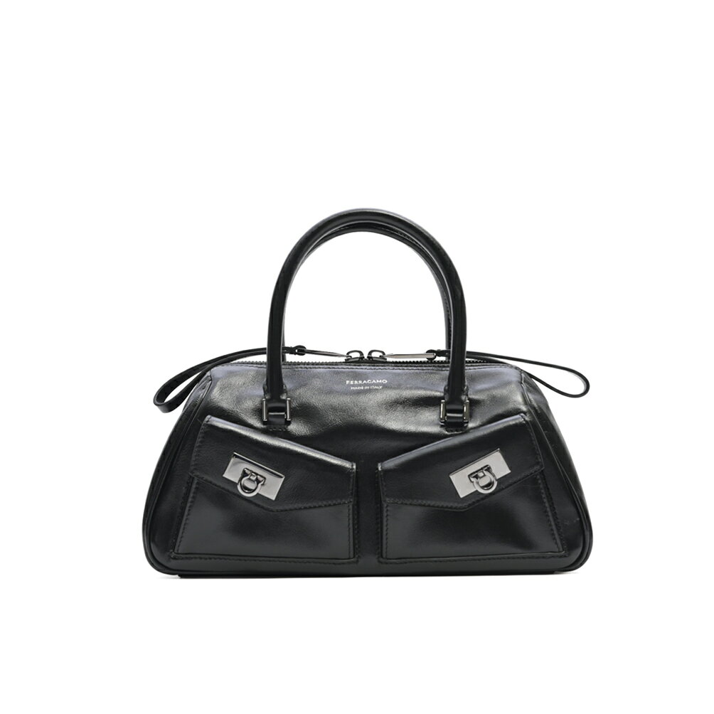 FERRAGAMO Ferragamo MULTIPOCKET BOWLING BAG MEDIUM ハンドバッグ
