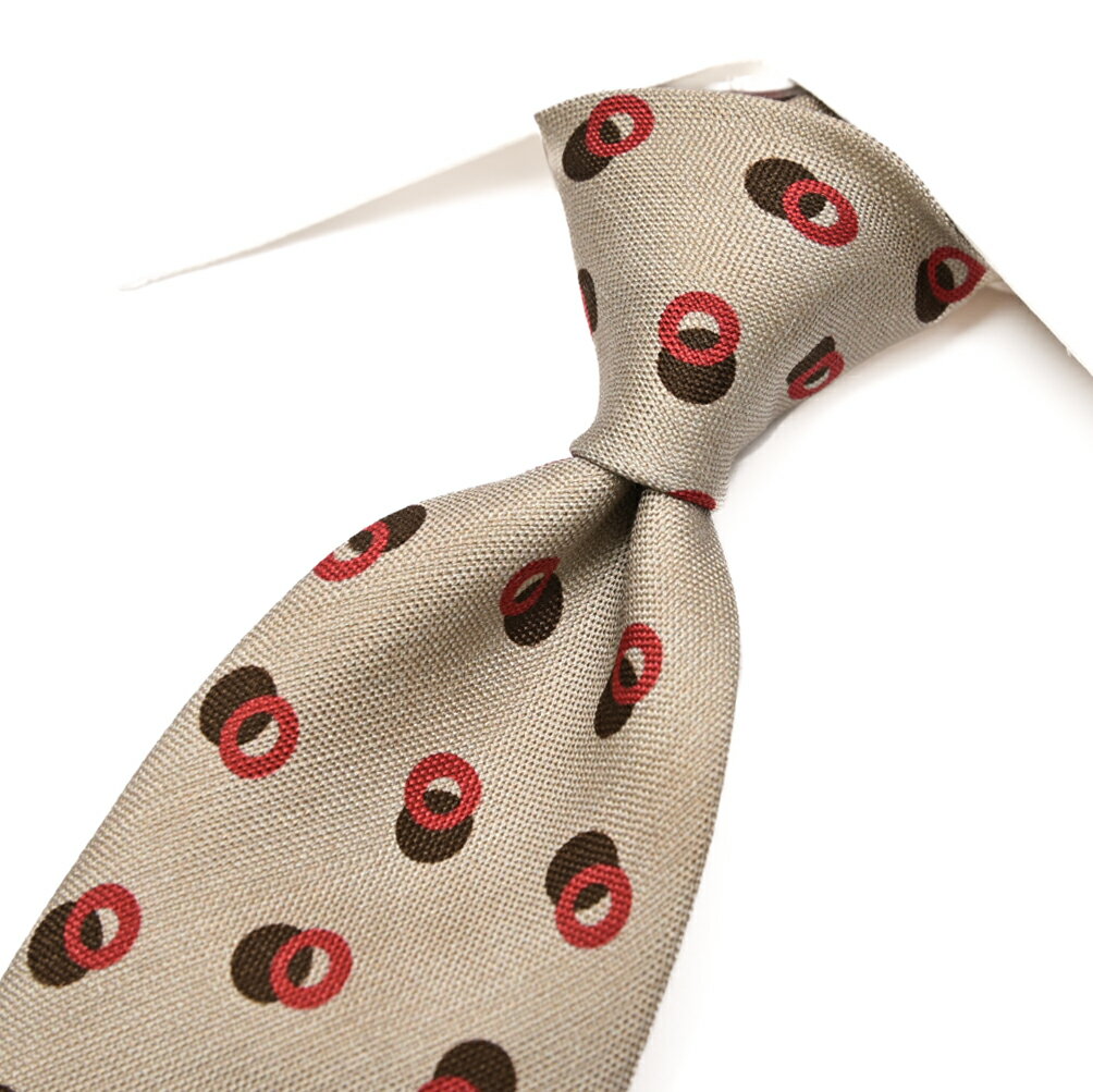 【クリアランス】【半額以下】 バルバ BARBA ネクタイ セッテピエゲ メンズ コットン シルク 小紋柄 ベ..