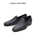 【P20倍】 タリアトーレ TAGLIATORE 【2025年 春夏新作】 スリッポン ローカット シューズ メンズ ポリアミド 100% 籠目 ネイビー イタリア ブランド MADE IN ITALY(4)