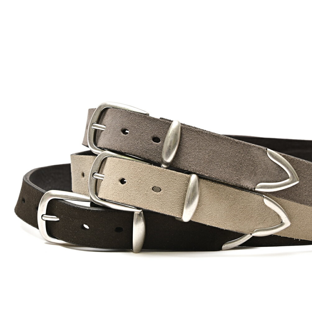 Rakuten - 【P10倍】 バルバ BARBA スエード レザーベルト メタルバックル メンズ レザー 100% ダークブラウン ライトベージュ グレージュ 3色展開 イタリア ブランド MADE IN ITALY