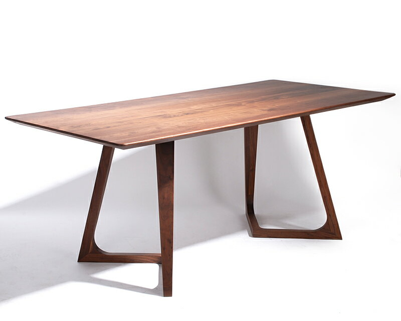 【送料無料】【即納可】Walnut Solid Wood Dining Table ウォルナット ソリッドウッド ダイニングテーブル【リプロダクト家具】【ジェネリック家具】