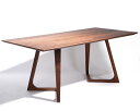 【送料無料】【即納可】Walnut Solid Wood Dining Table ウォルナット ソリッドウッド ダイニングテーブル【リプロダクト家具】【ジェネリック家具】