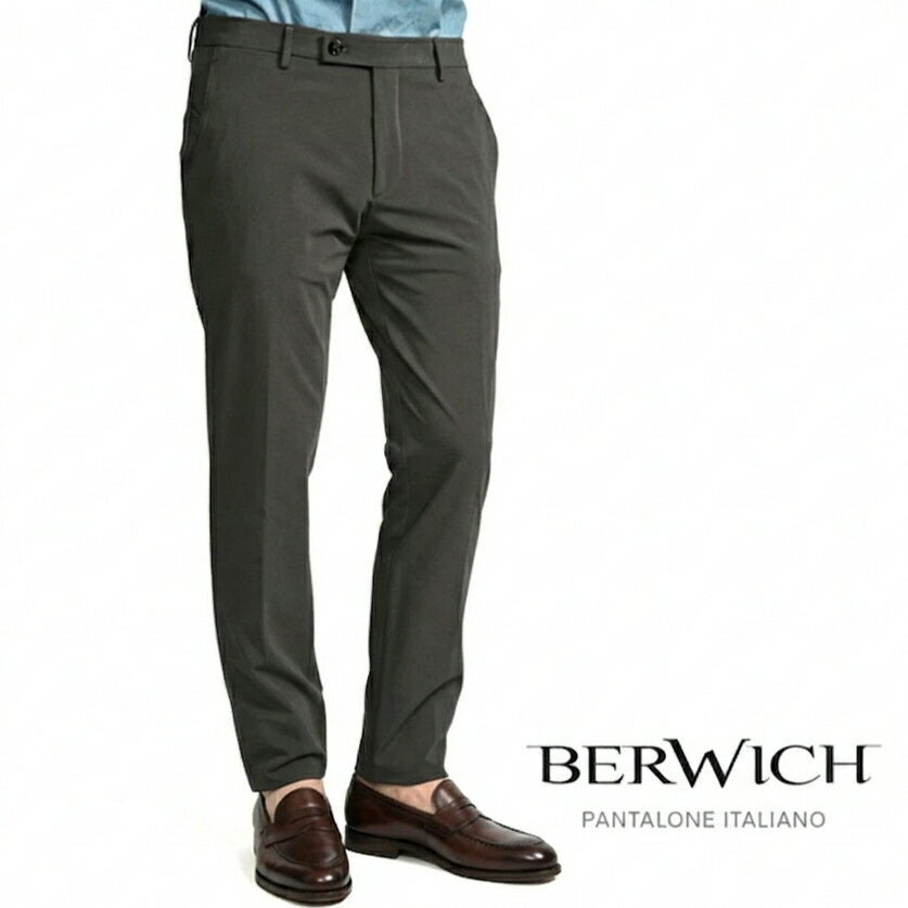 SPIRIT BERWICH スラックス チェック シルク混 イタリア製 44 berwich