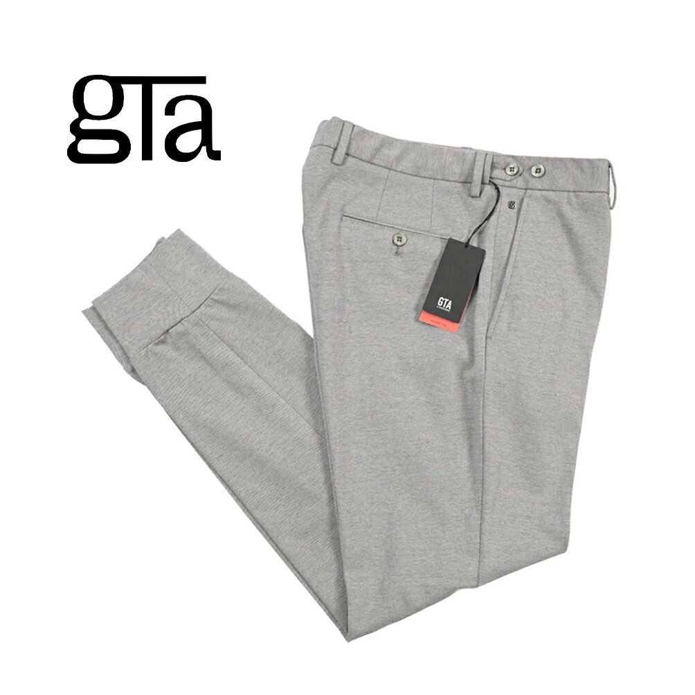 Rakuten - 【クーポンで半額】 ジーティーアー GTA GIORGIO TECH ジョルジオ テック SLIM スリム スラックス ノータック イージーパンツ 春夏 メンズ コットンジャージー ストレッチ グレー イタリア ブランド