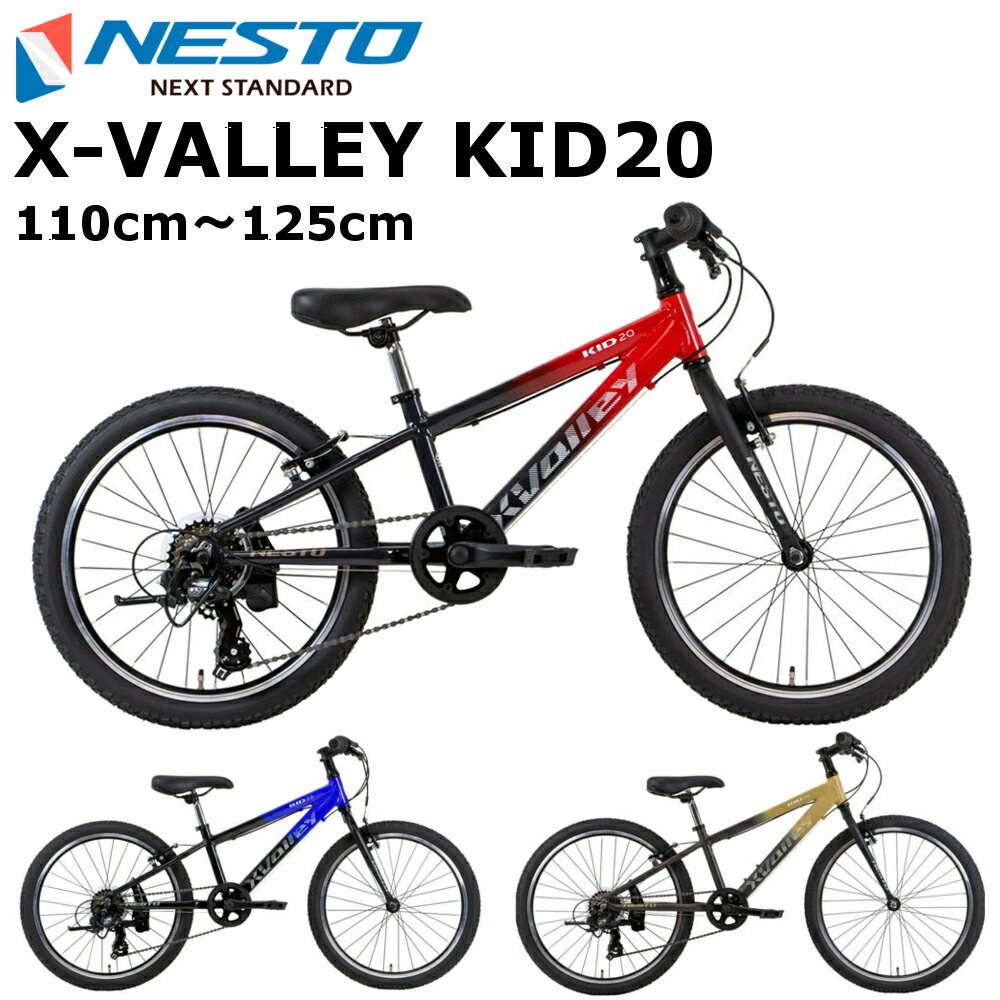 NESTO クロスバレーキッド 20インチ 2024 ネスト X-VALLEY 20 キッズバイク 子供用自転車