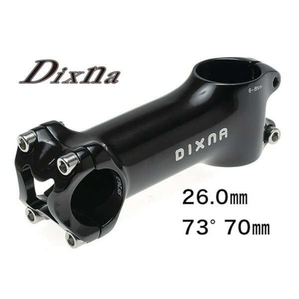 ディズナ リード ステム 26.0 73゜ 70mm ブラック/ブラック Dixna ステム 自転車