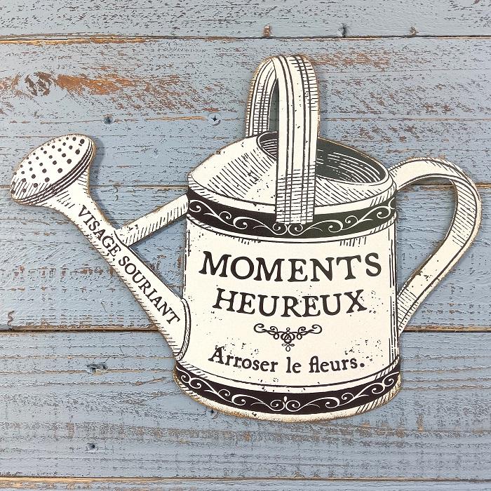 【MAX15％OFF決算クーポン】ガーデニング雑貨 プレート オーナメント オブジェ 置物 飾り 庭 ベランダ 玄関 ガーデン雑貨 ガーデニング 雑貨 アンティーク ナチュラル おしゃれ かわいい SIGNPLATE フランソワプレートH CN-HSRT08-POST