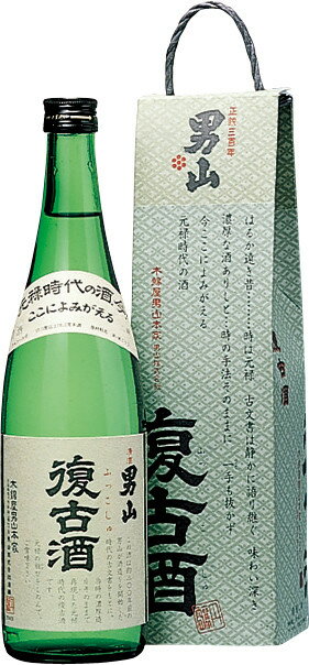 男山 男山 純米 復古酒 720ml【取寄せ】【包装のし非対応】【日本酒/清酒】【四合瓶】【北海道/木綿屋男山本家】おとこやま