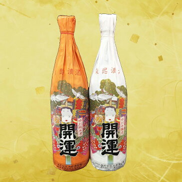 祝い酒 2本縛りセット 開運 紅白 1.8L×2本【御祝のし付】【日本酒/清酒】【1800ml/一升瓶】【二本縛り】かいうん