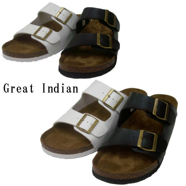 Great India 7808 バックルベルト メンズ サンダル！