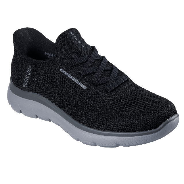 SKECHERS Hands Free Slip-ins SUMMITS-PERFO 232939 BKCCスケッチャーズ スリップインズ サミッツ - パフォー メンズ カジュアル スニーカー ブラックチャコール