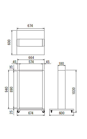 【完全データー入稿】 ベルク LED電飾スタンド FE467 （両面）574× 890 乳半アクリルに貼り込み仕様 2