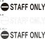 STAFF ONLY åե꡼åƥ󥰥ƥå ʸΤ߻Ĥ륷 W268mmxH50mm