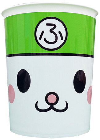 Rakuten - ふっかちゃん　ダストボックス ゴミ箱 1個 容量約7.5リットル 【ふっかちゃん顔】 DM便非対応商品