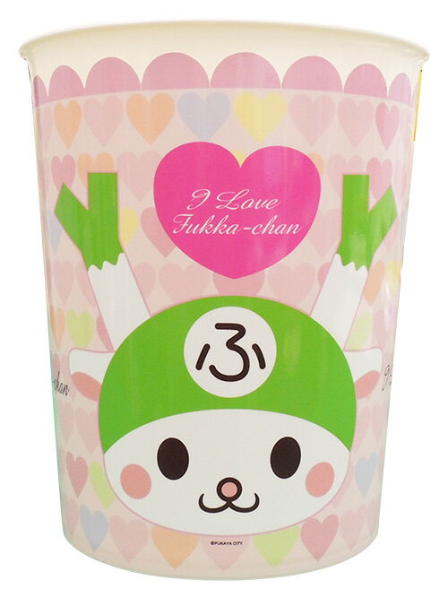 ふっかちゃん ダストボックス ゴミ箱 1個 容量約7.5リットル 【ホワイトxピンク】DM便非対応商品