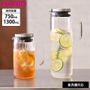 【SS限定送料無料】HARIO ウォータージャグ カン ロングカン ハリオ 750ml 1300ml 耐熱ガラス お茶ポット 麦茶ポット 透明 冷水筒 ガラス ピッチャー 耐熱 冷蔵庫 ドアポケット 麦茶 緑茶 お茶 ボトル 水差し ウォータージャグ 食洗機対応