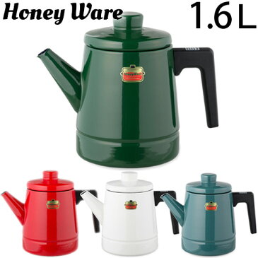 ホーロー ケトル 1.6L 富士ホーローソリッドシリーズコーヒーケトル コーヒーポット ハニーウェア HoneyWare SolidSeries 琺瑯 IH対応 おしゃれ かわいい 北欧 やかん 人気 大容量 SD-1.6CP