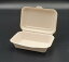 ムギ&タケフードパック AGM-01 ケース500個入り 未晒色 サイズ185x130xH45mm(フタ高さ20mm) 紙容器 レンジ〇 ダイモン 差し込み式 使い捨て弁当容器 エコ容器 17,300円