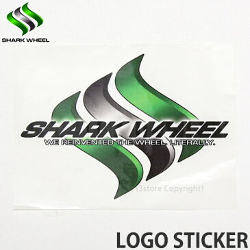 シャークウィール ロゴステッカー 【SHARK WHEEL LOGO STICKER】 スケートボード シール カスタム SKATEBOARD STICKER サイズ:約13.7cm x 10.0cm
