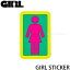  ƥå GIRL STICKER  ܡ ȥܡ ȥ꡼ ֥  ǥå ޥ 顼:Yellow/Green/Pink :5.4x3.5cm