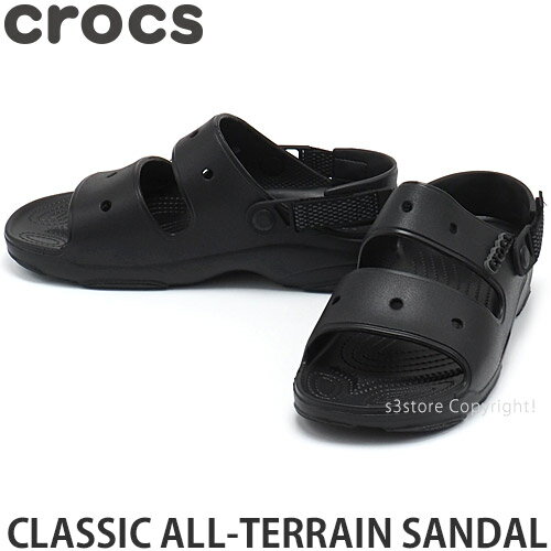 [楽天スーパーSALE]クロックス クラシック オールテレイン サンダル crocs CLASSIC ALL-TERRAIN SANDAL アウトドア サンダル 靴 シューズ ストリート アパレル ストラップ ユニセックス メンズ ウィメンズ カラー:BLACK