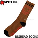 スピットファイヤー ビッグヘッド ソックス SPITFIRE BIGHEAD SOCKS 靴下 カジュアル 小物 ファッション メンズ MENS SKATEBOARD カラー:BROWN/RED/BLACK サイズ:OS