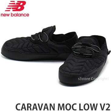 ニューバランス キャラバン モック ロー NEWBALANCE CARAVAN MOC LOW V2 スニーカー シューズ スリッポン 保温 靴 アウトドア レディース メンズ ユニセックス カラー:Black