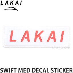 ラカイ スウィフト メッド デカール ステッカー LAKAI SWIFT MED DECAL STICKER スケートボード スケボー シール スケシュー ストリート SKATEBOARD STREET カラー:WHITE/PINK サイズ:11.7cm×3.8cm