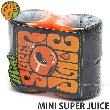 オージェイ OJ ミニ スーパー ジュース MINI SUPER JUICE スケートボード スケボー ソフト ウィール クルーザー クルージング SKATEBOARD STREET カラー:Orange Black サイズ:55mm/78a