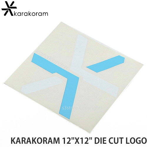 カラコラム karakoram ダイカットロゴ 12X12 DIE CUT LOGO ステッカー シール スノーボード スノボー バインディング ビンディング