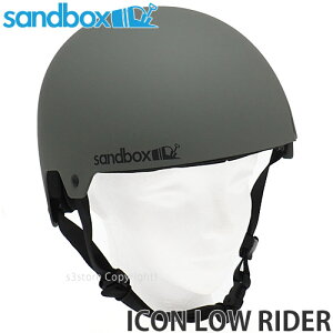 23-24 サンドボックス SANDBOX アイコン ロー ライダー ICON LOW RIDER 2024 スノーボード スキー ヘルメット プロテクター ウォータースポーツ ウェイク ギア HELMET カラー:Army