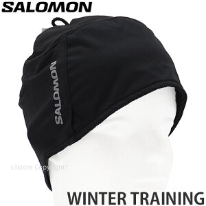 22-23 サロモン SALOMON ウィンター トレーニング WINTER TRAINING 2023 スキー ノルディックスキー ランニング 帽子 ビーニー 防寒 保温 SKI RUNNING BEANIE カラー:Deep Black/Deep Black サイズ:OSFA