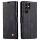 QLTYPRI Samsung Galaxy S22 Ultra 5G ケース SC-52C SCG14 用 ケース 手帳型 PU 高級レザー マグネット カー...