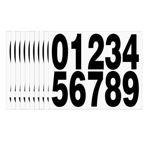 YFFSFDC 数字 シール 大きい 防水 10枚入り 耐候性 耐水性 番号シール 文字ステッカー 数字ラベル 大文字 屋内外のサムネイル
