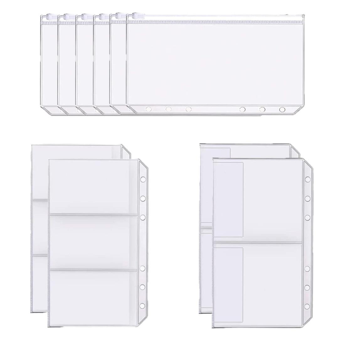 YFFSFDC リフィル 10枚セット A6 バイブルサイズ リフィル 6穴システム手帳用 メモ帳 リフィル 半透明3..