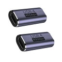 YFFSFDC USB C 中継アダプタ メス to メス USB Type C 延長アダプタ【40Gbps高速データ転送&100W/5A急速充電& 8K@60...