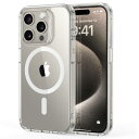 【米軍MIL規格・Magsafe対応】ESR iPhone 15 Pro Max ケース ワイヤレス充電対応 いphone15promax ケース magsafe ケース 黄変防止 磁気 スマホケース iphone15promax ケース 耐衝撃 傷防止 Classicシリーズ(クリア)