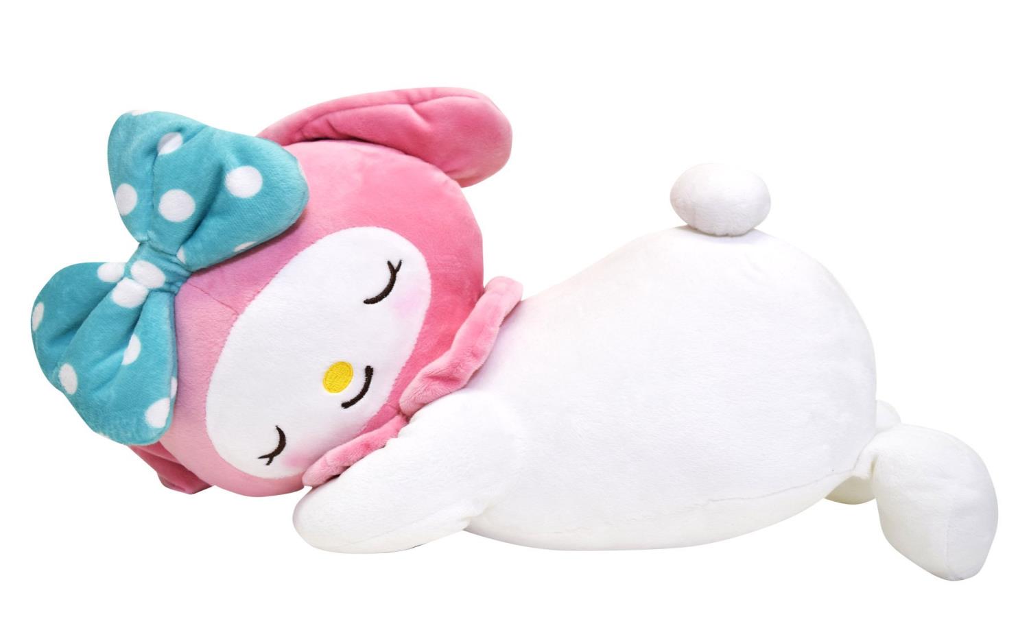 MORIPiLO モリシタ 抱き 枕 サンリオ マイメロディ 約45cm (Mサイズ) ピンク ふわふわ素材 ぬいぐるみ ..