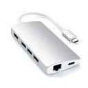 Satechi V2 マルチ USB-C ハブ 8-in-1 (シルバ...(2)