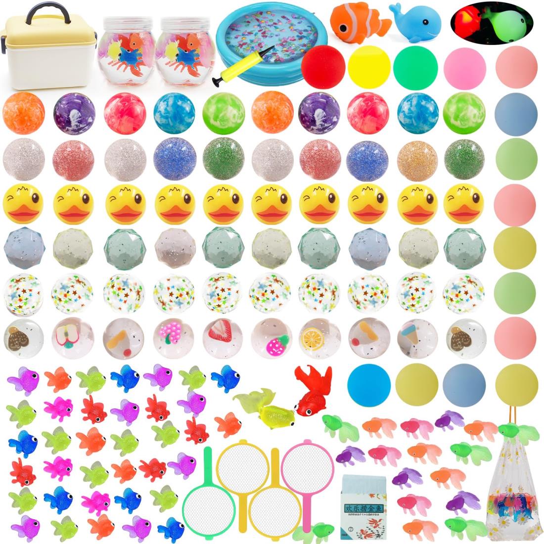 Jecimco 縁日 おもちゃ 金魚すくい セット 夏祭りの定番 縁日すくい 自宅 縁日遊び スーパーボールすくい ポイ オモチャ 夜店 お祭りセット 子ども会 お祭り おうち縁日 イベント用 夏まつりにはうれしい品物のサムネイル