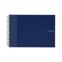 リヒトラブ 開く リングノート ツイストノート A5E hirakuno E型 17穴 ネイビー N1675-11